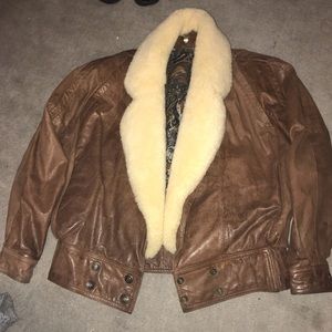 Vintage Leather Bomber